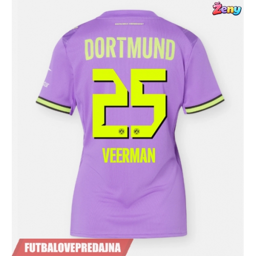 Lacne Ženy Futbalové dres Borussia Dortmund Joey Veerman #25 2026-27 Krátky Rukáv - Tretina